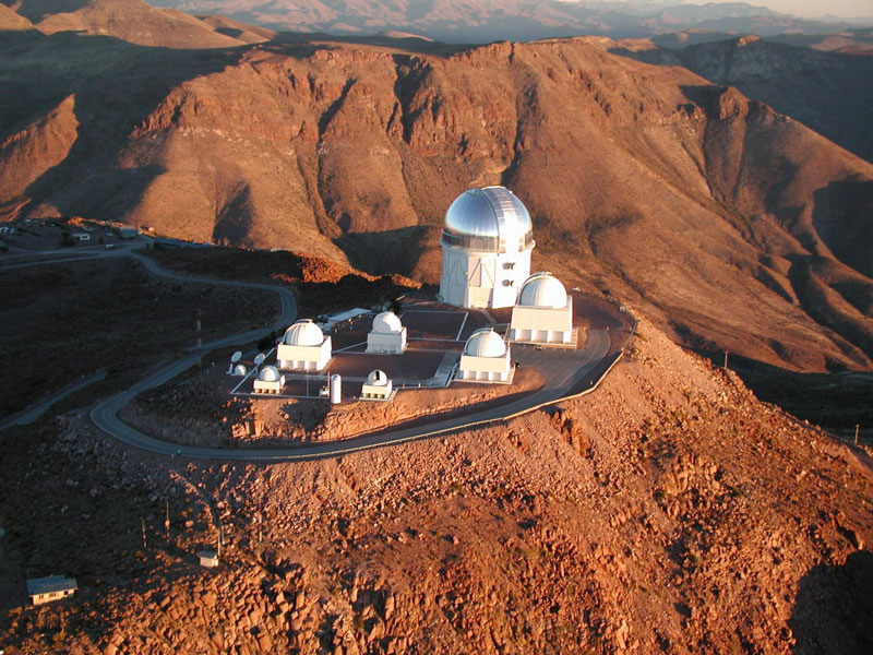 aerial photograph of ctio cerro tololo chile featuring blanco 4 meter and smarts telescopes The Most Powerful Digital Camera in the World