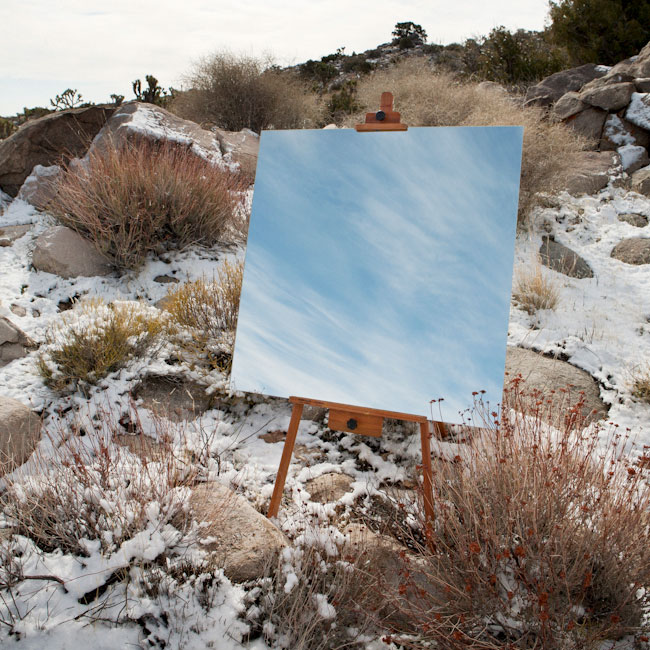 desert landscape portraits using a mirror and easel daniel kukla 4 Desert Landscape Portraits Using a Mirror and Easel