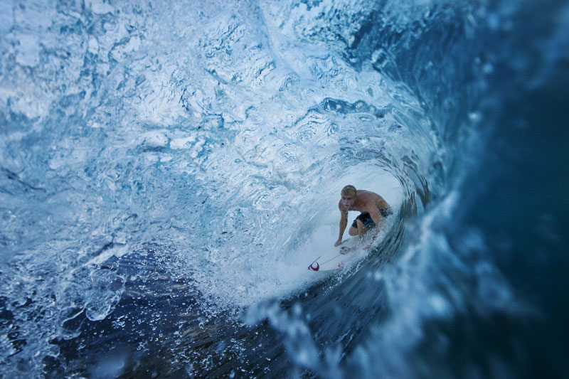 entering the barrel of a wave Picture of the Day: Barrel Fever