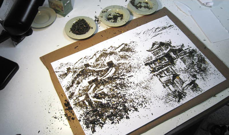 landscapes made from dried tea leaves show teas origin andrew gorkovenko 10 Beautiful Landscapes Made from Dried Tea Leaves