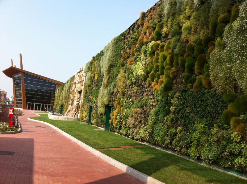 largest vertical garden in the world rozzano italy shopping center 7 The Largest Vertical Garden in the World