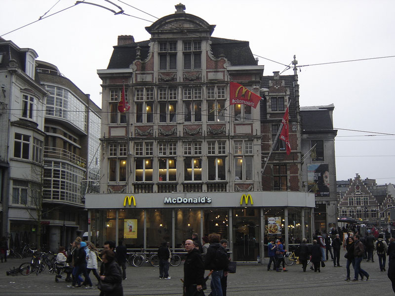 mcdonalds in paterhshol ghent belgium The Most Unusual McDonalds Locations in the World