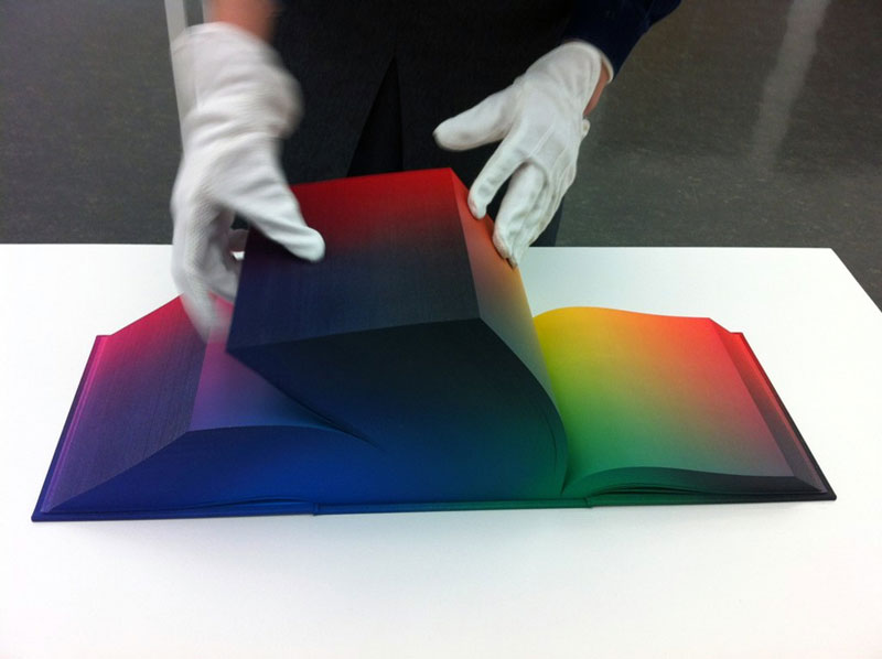 printed hardcover rgb color book tauba auerbach 2 Printed Book Attempts to Display Every RGB Color Combination