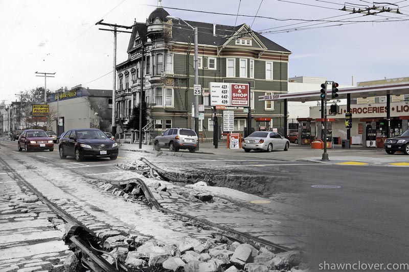 san francisco earthquake photos blended into present day 8 San Francisco Earthquake Photos Blended Into Present Day