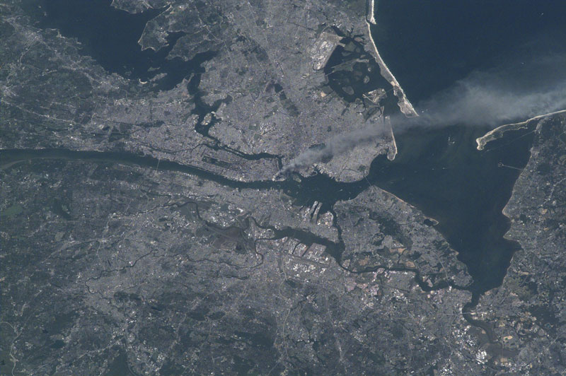 september 11 attacks from space Picture of the Day: The Only American Not on Earth on Sept 11