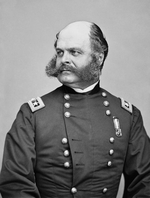ambrose burnside vintage mustache This Guy Takes Photos with Random Things in his Beard because He Can