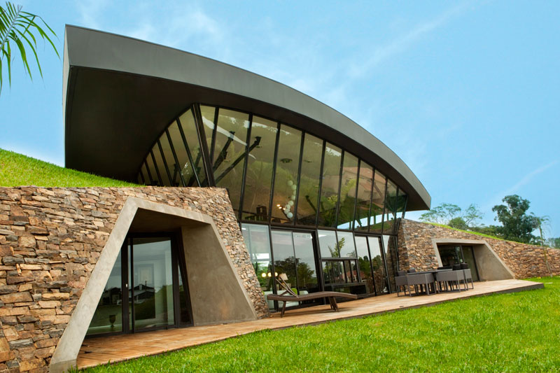 bauen architects hillside home built into landscape paraguay 13 A Unique Hillside Home Built Into the Landscape