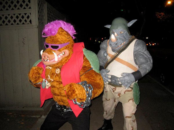 bebop and rockstead halloween costume 23 Funny and Creative Halloween Costumes