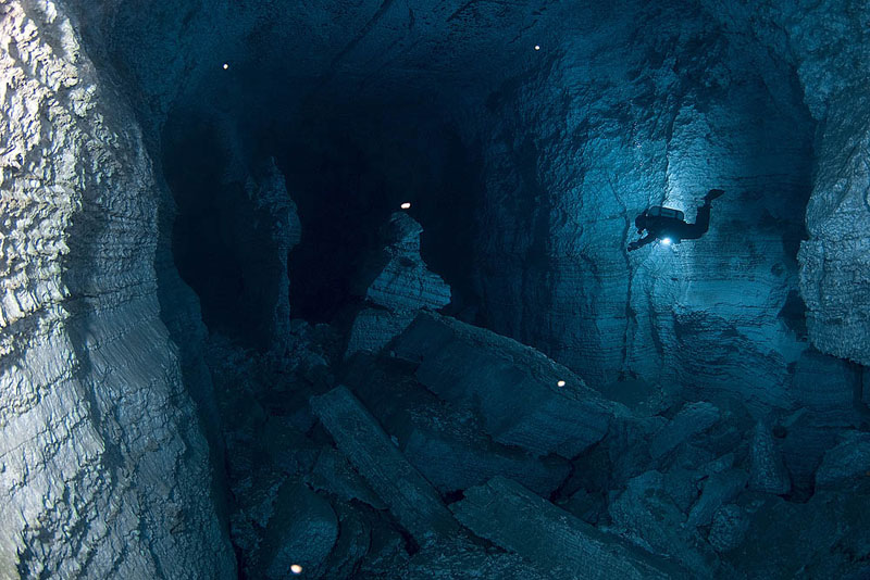 longest underwater cave in russia ordinskaya orda cave 4 Exploring the Longest Underwater Cave in Russia
