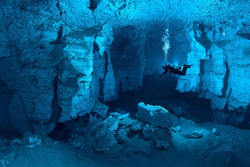 longest underwater cave in russia ordinskaya orda cave 6 Exploring the Longest Underwater Cave in Russia