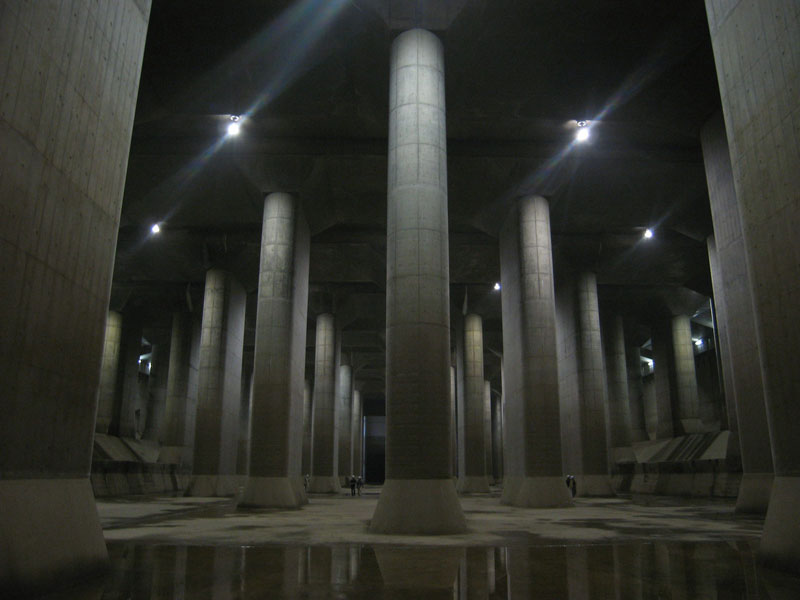 metropolitan area outer underground discharge channel worlds largest underground flood water diversion facility Picture of the Day: Subterranean Super Columns in Japan