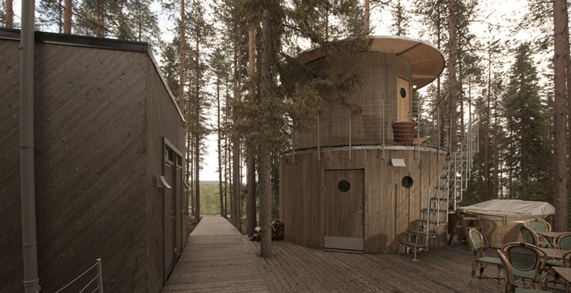 sauna hut treehotel sweden 1 The Treehotel in Sweden for Nature Lovers