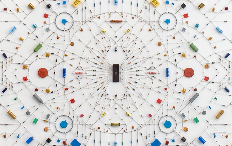 tech mandalas made from circuits leonardo ulian 71 Technological Mandalas Made From Circuitry