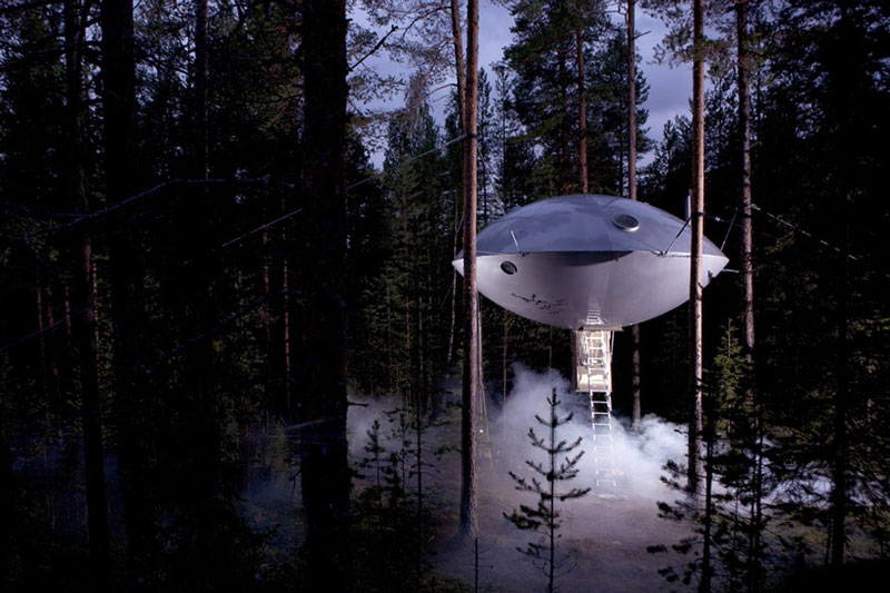 ufo room treehotel sweden 1 The Treehotel in Sweden for Nature Lovers