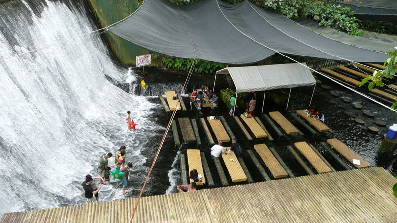 waterfall restaurant villa escudero phillippines 1 A Restaurant Beside a Waterfall