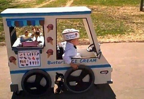 wheelchair ice cream truck costume 23 Funny and Creative Halloween Costumes