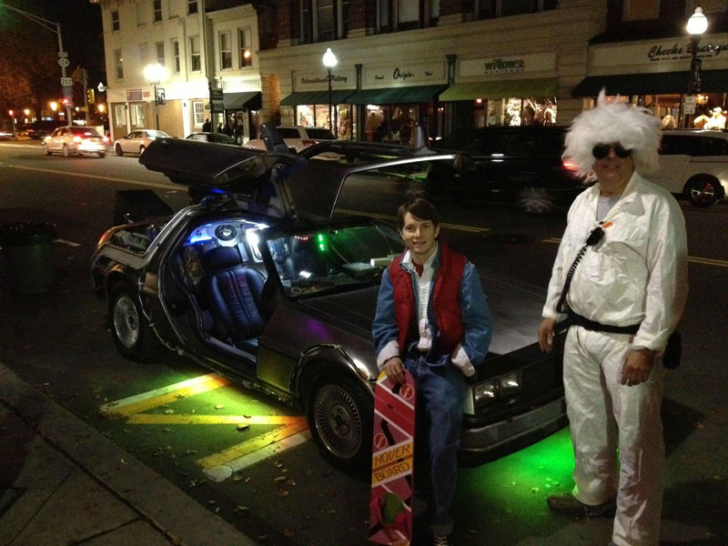 back to the future with delorean halloween costume The 40 Best Halloween Costumes of 2012