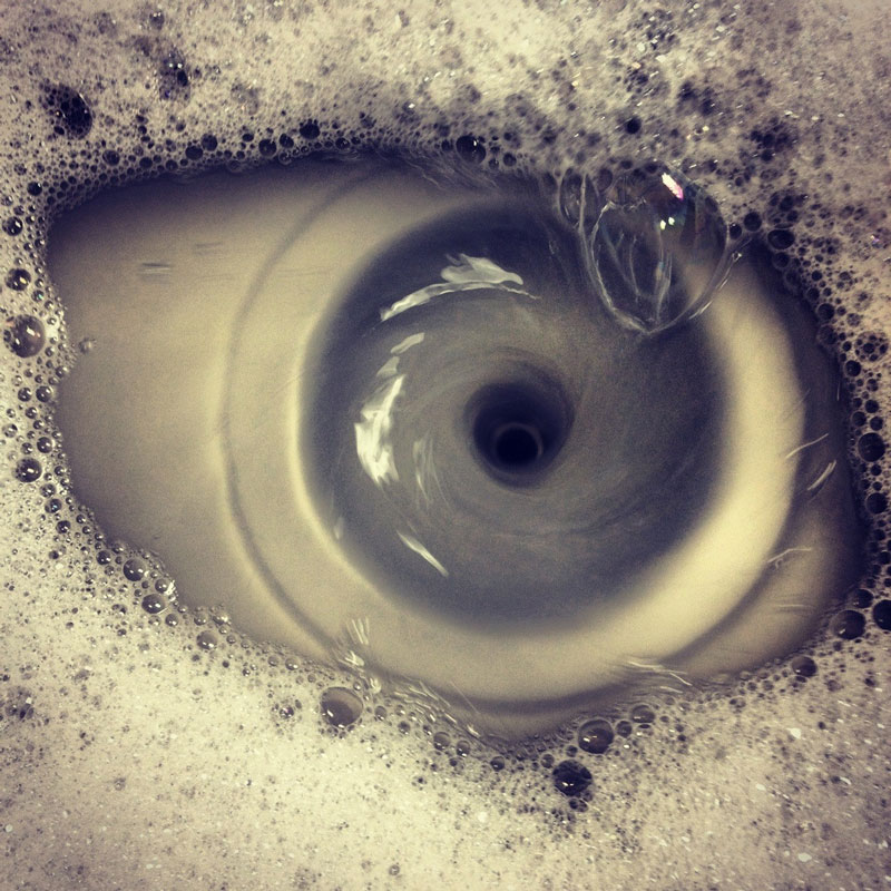 eye of the drain sink Picture of the Day: The Eye of the Drain