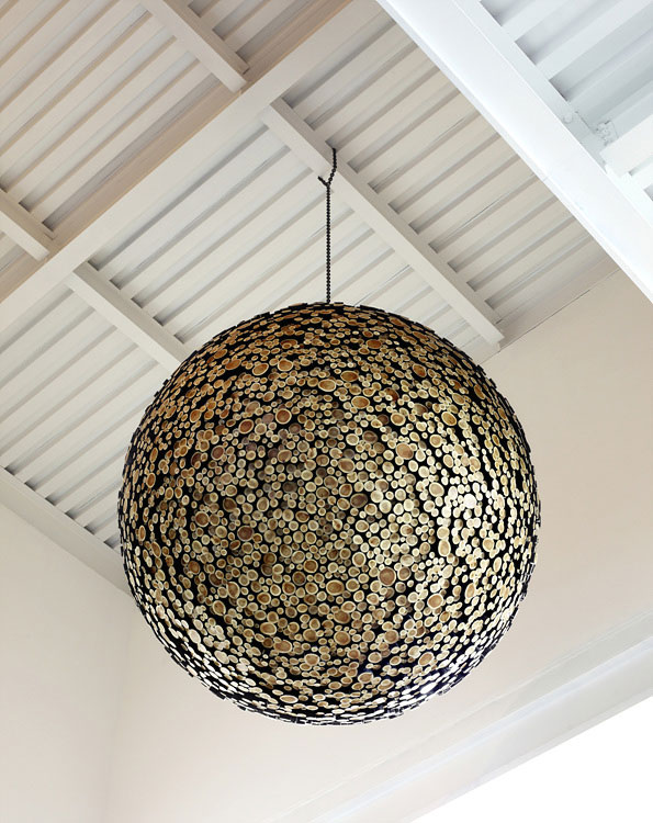 giant wooden spheres lee jae hyo sculptures 11 Colossal Wooden Spheres Made from Interlocking Wood