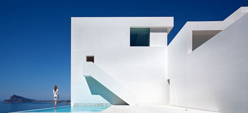 minimalist house on cliff fran silvestre arquitectos 3 A Cliffside Home Overlooking the Mediterranean