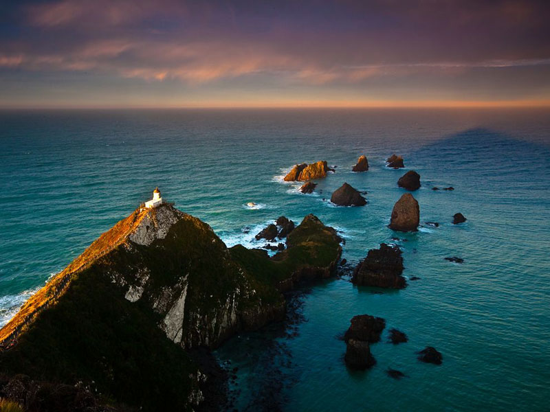 nugget point lighthouse new zealand aerial Picture of the Day: Nugget Point Lighthouse, New Zealand