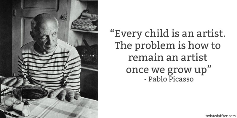 pablo picasso quote every chld is an artist 10 Famous Quotes About Art