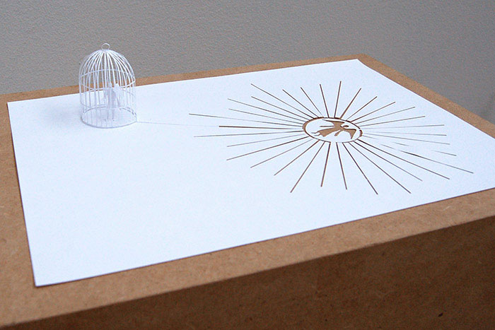 papercraft art from one sheet of paper peter callesen 1 20 Sculptures Cut from a Single Piece of Paper