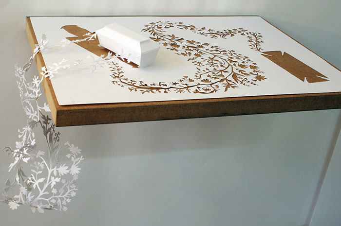 papercraft art from one sheet of paper peter callesen 3 20 Sculptures Cut from a Single Piece of Paper