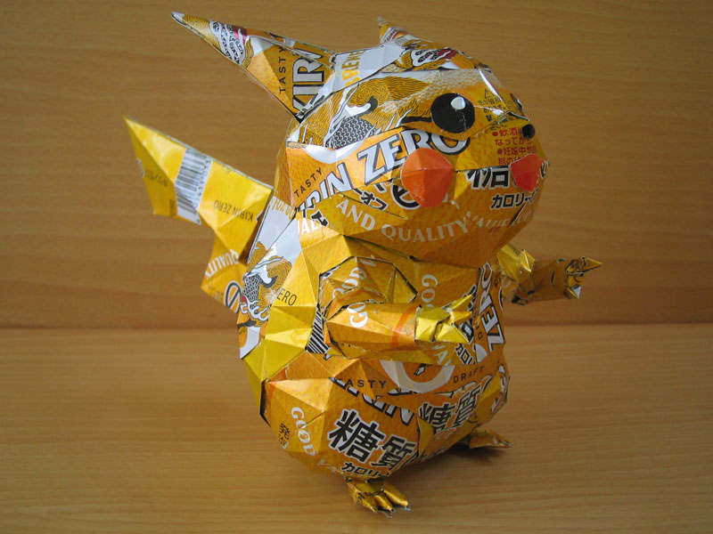 pokemon made from aluminum cans japanese artist makaon (4)