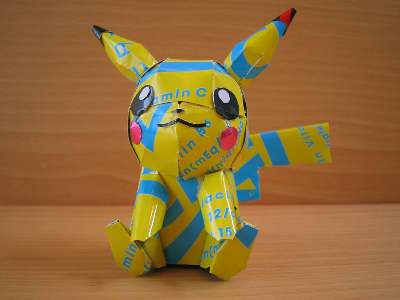 pokemon made from aluminum cans japanese artist makaon (5)
