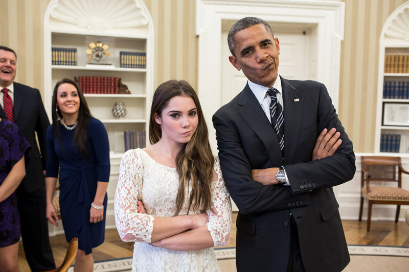president barack obama and mckayla maroney not impressed Picture of the Day: The POTUS is not Impressed