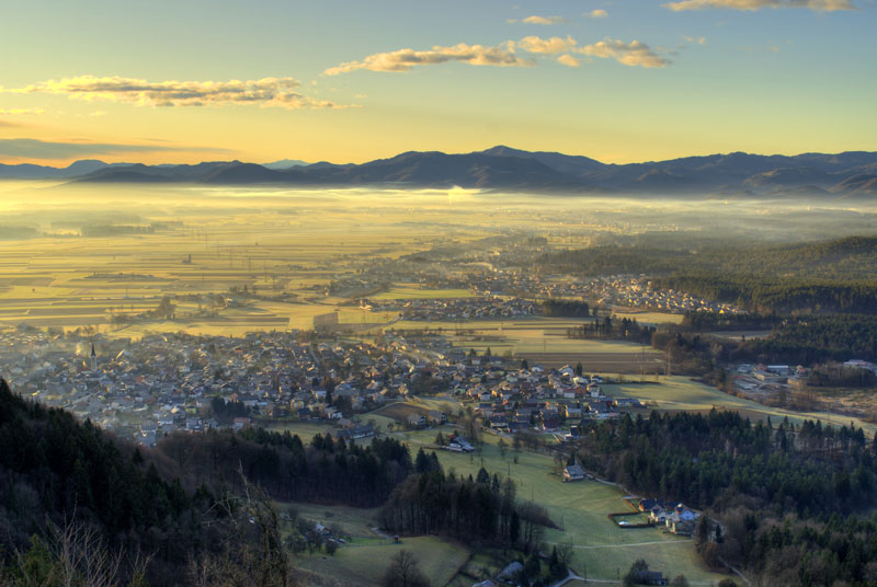 view from top of smarjetna gora kranj slovenia Picture of the Day: The View from Smarjetna Gora, Slovenia