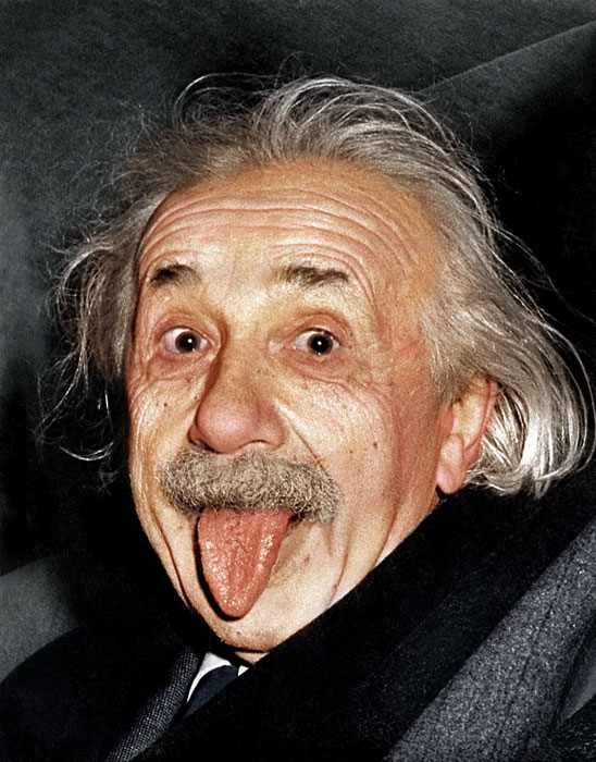 albert einstein colorized 30 Photos to Celebrate Flickr Commons 5th Anniversary