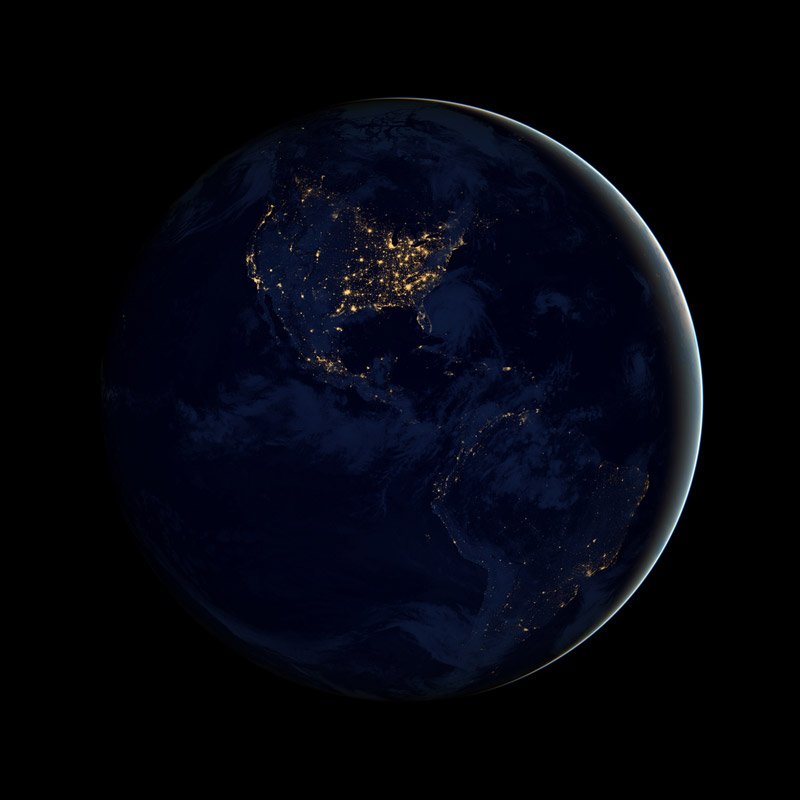 black dark marble nasa earth at night (1)