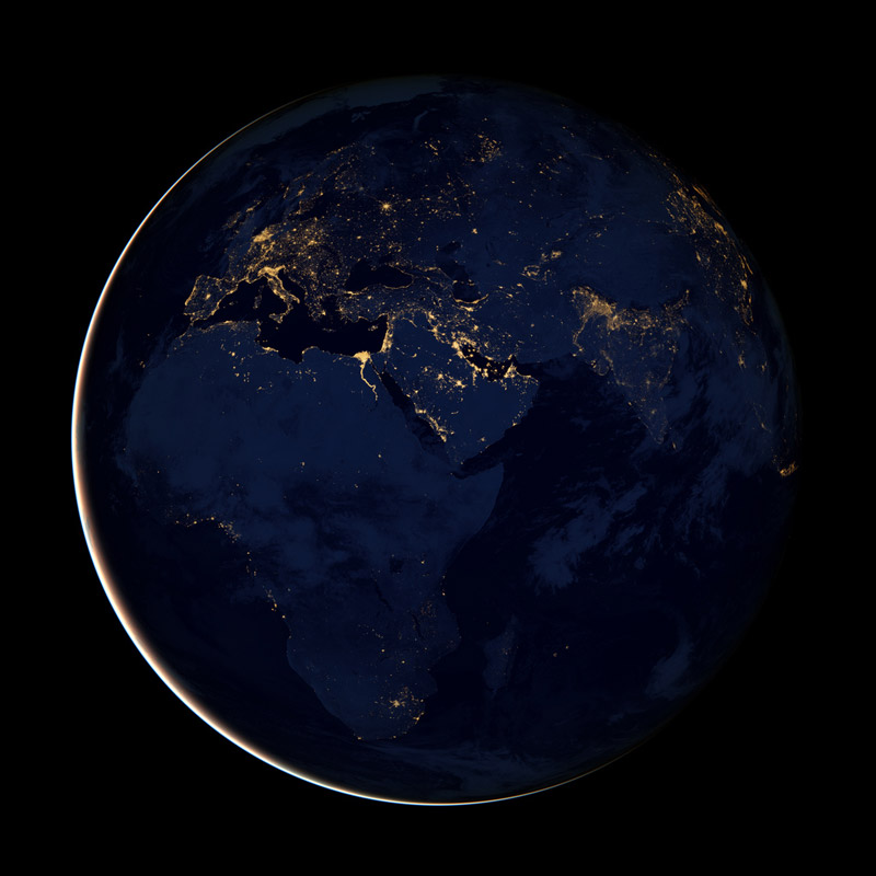 black dark marble nasa earth at night (3)