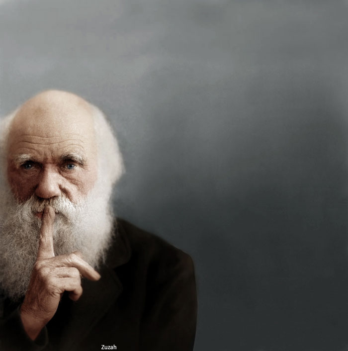 charles darwin colorized Adding Color to Historic Photos [20 pics]