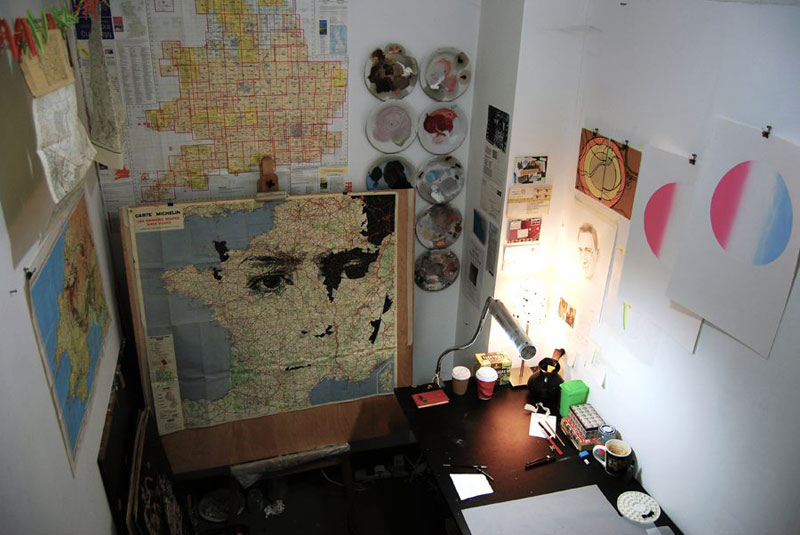 faces drawn onto maps by ed fairburn (2)
