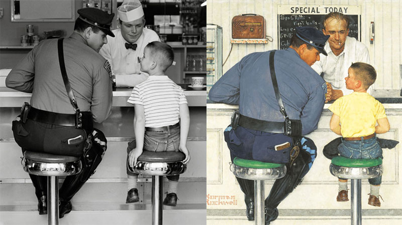 photographs of famous norman rockwell paintings (5)