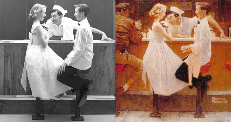 photographs of famous norman rockwell paintings (6)