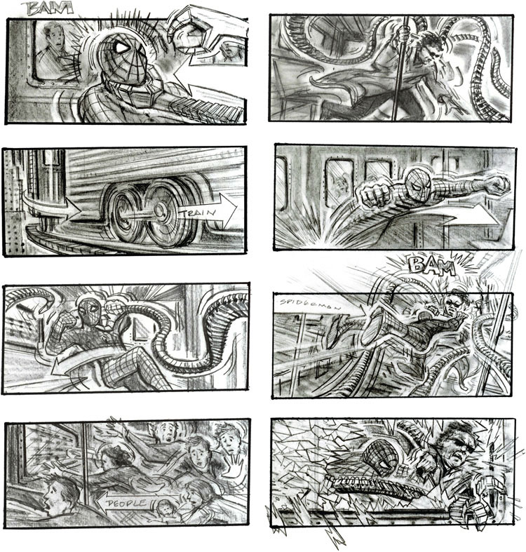 spiderman-2-storyboard-by-Chris-Buchinsky