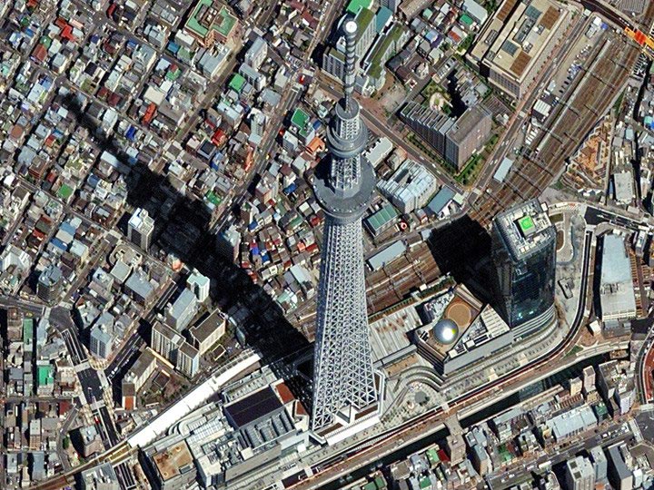 Tokyo-Japan-4-07-12-Skytree,-tallest-self-supported-structure-in-Asia digitalglobe satellite image