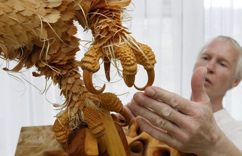 wood-chip animal sculptures by sergei bobkov (4)