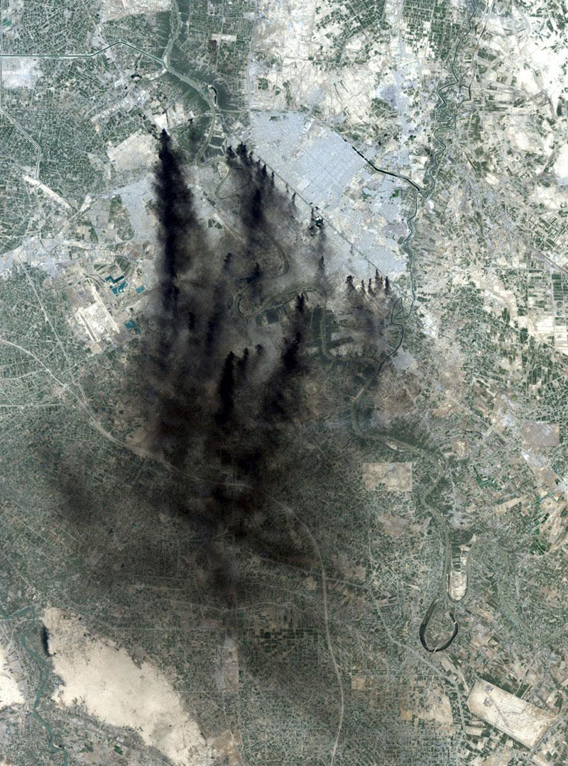 baghdad iraq landsat 15 Surreal Satellite Images of Earth