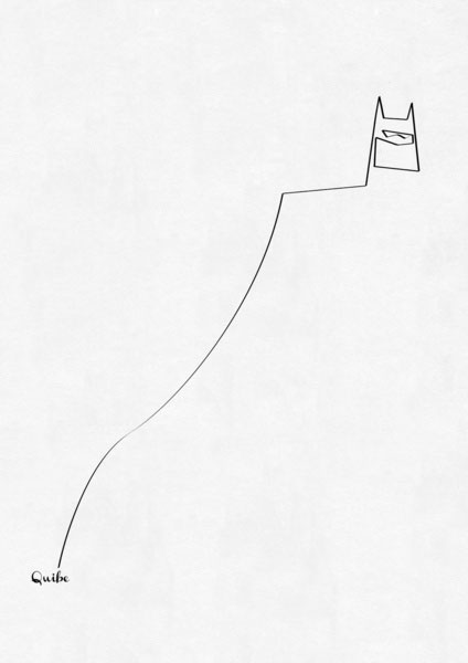batman one line portrait by quibe One Line Portraits by Quibe
