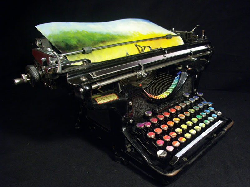 chromatic typewriter by tyree callahan 3 This Wrapping Paper Looks Delicious