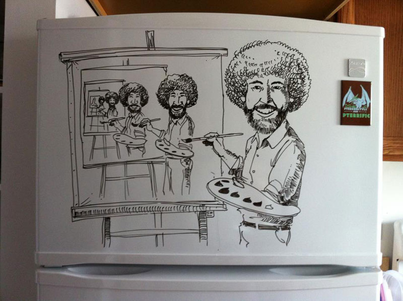 fridge drawings charlie layton freezer fridays (1)