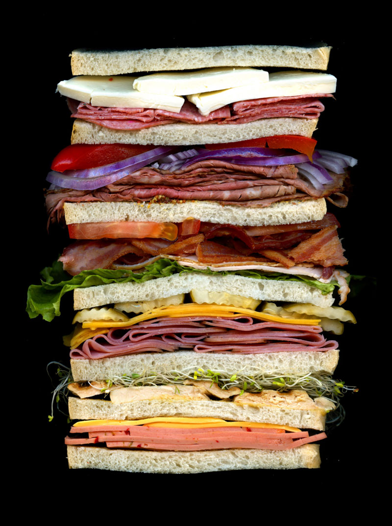high quality sandwich scans by jon chonko scanwiches 3 Detailed Cross Sections of Ammunition