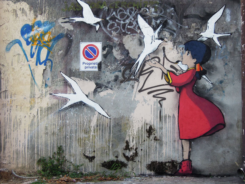 kenny random street art 3 Playful Diversions on the Streets of France by OakOak