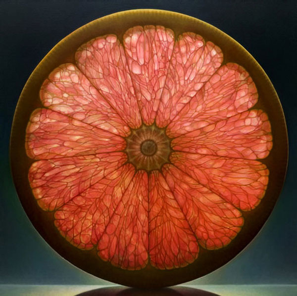 translucent oil paintings of fruit by dennis wojtkiewicz 10 Hyperrealistic Still Life Paintings by Roberto Bernardi