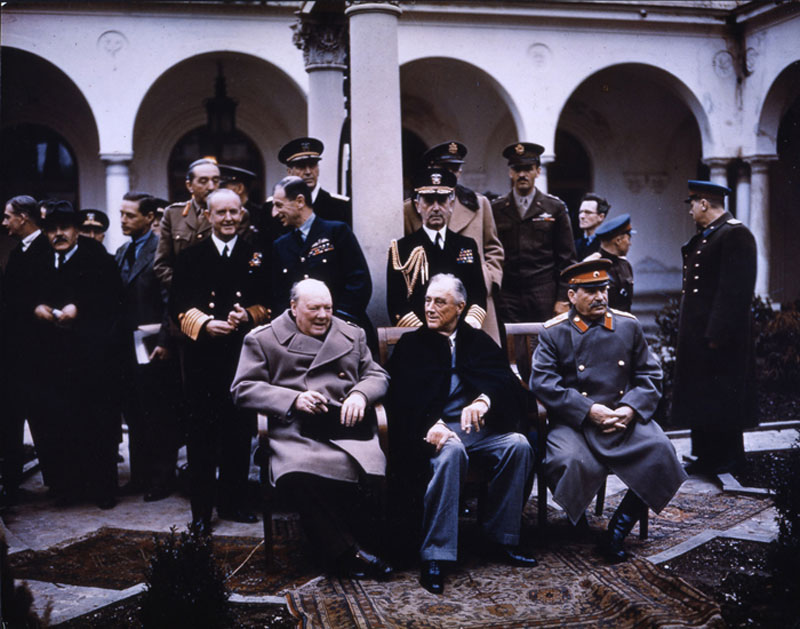 big three at yalta feb 1945 churchill roosevelt stalin 30 Photos to Celebrate Flickr Commons 5th Anniversary